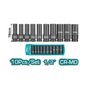 10PC ½’’ IMPACT DEEP SOCKET SET