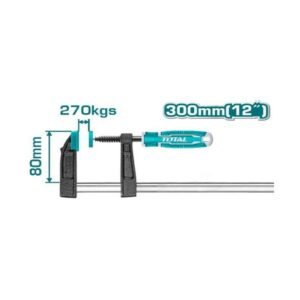 12’’ F-CLAMP WITH PLASTIC HANDLE