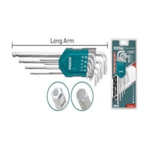 9PC LONG ARM BALL POINT HEX ALLEN KEY SET