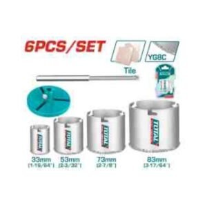 CARBIDE GRITTED HOLE SAW SET