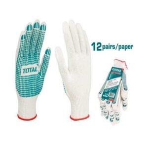 KNITTED AND PVC DOTS GLOVES